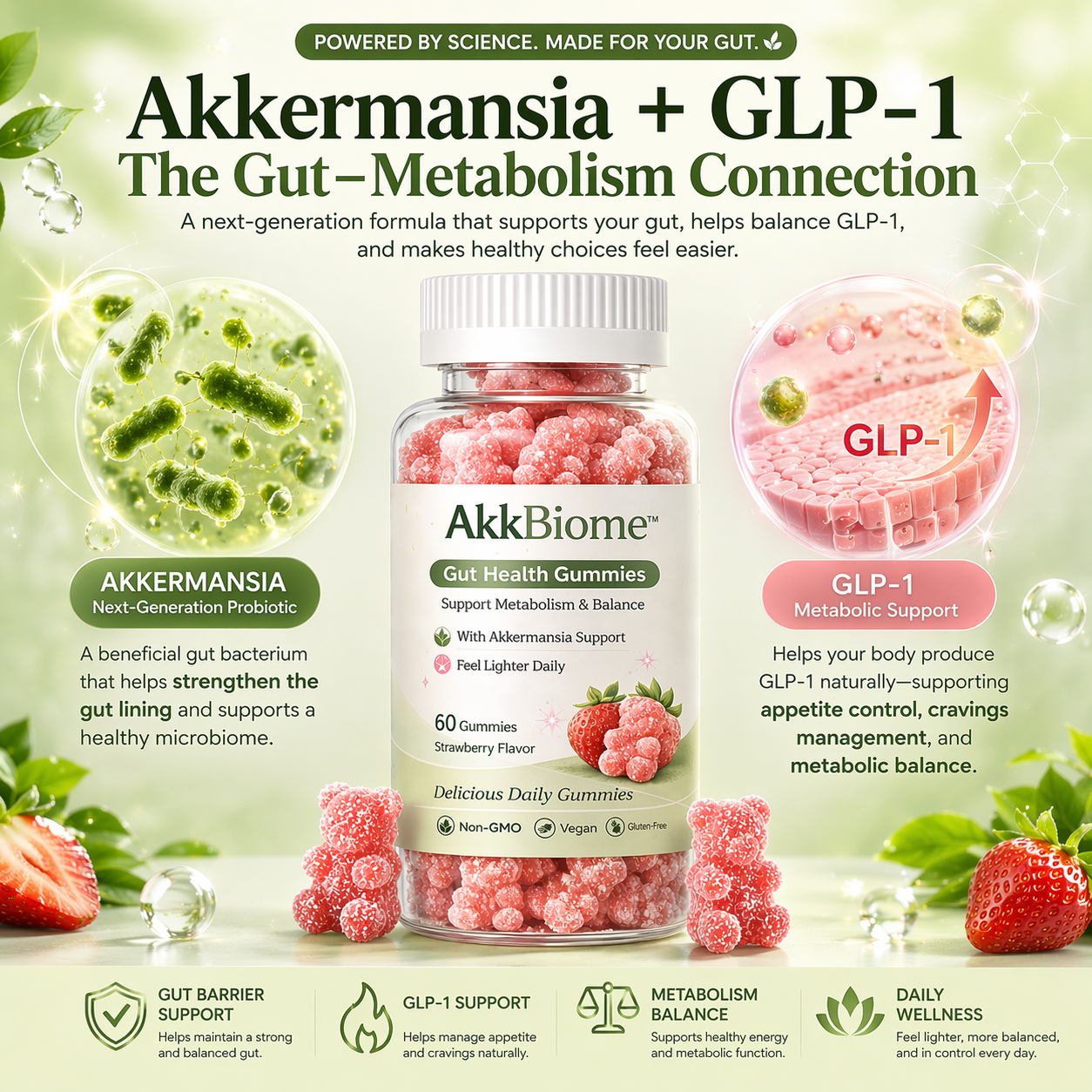 AkkBiome™ Gut Health Gummies AkkBiome™